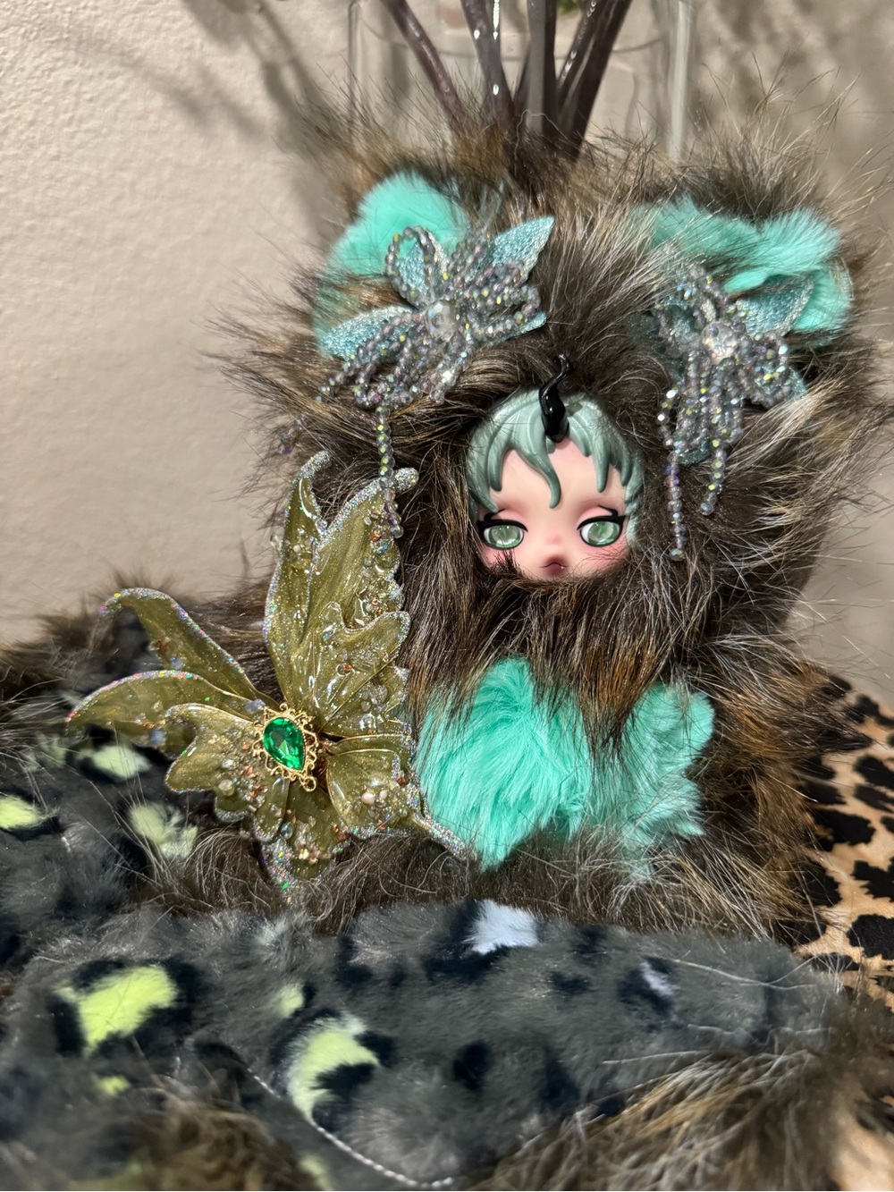 Plush Fur Custom Skullpqnda Butterfly with Accessories - Picture 7 of 10